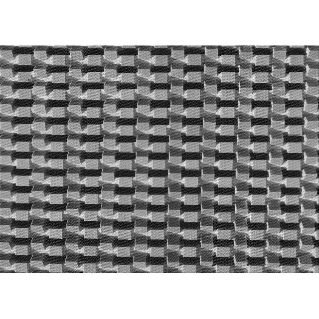 Ahgly Company Machine Washable Indoor Rectangle Transitional Dark Gray Black Area Rugs, 7' x 9'