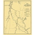 thumbnail image 3 of Bufford 12x14 Black Modern Framed Museum Art Print Titled - Boston to Burlington Proposed Railroad 1844, 3 of 5