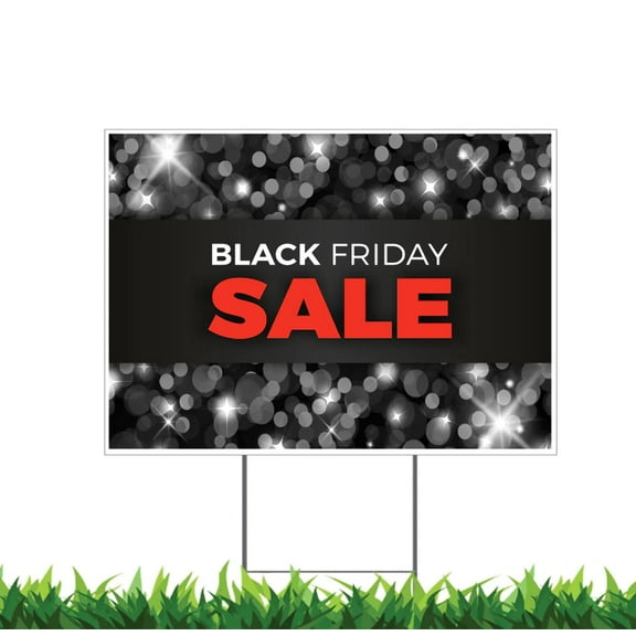 Friday Sale Sign, Retail Sale Sign, Yard Sign, 18x12, 24x18, 36x24, H-Stake Included, v3