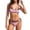Pink, variant on Women's Double Layer Dot Print Triangle Bikini Set, Y2K Two Piece Swimsuit, Tie Back String Bathing Suit for Adults, Summer Beach Pool Vacation Swimwear(Pink/M)