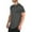 Dark Gray, variant on Men's Workout T-Shirt, Athletic Training Short Sleeve Shirt, 100% Polyester Performance Top for Exercise