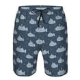 thumbnail image 3 of Pofeuu Submarine With Periscope Prin Men's Swim Trunks Quick Dry Bathing Suit Swimming Board Shorts Mesh Lining Beach Swimwear-3X-Large, 3 of 6