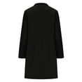 thumbnail image 5 of MIUOWANP Long jackets for Women Trendy Women's New Solid Color Woolen Coat Mid To Long Length Lapel Pocket Jacket Coat Long Sleeved Top, 5 of 5