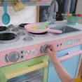 thumbnail image 5 of KidKraft Uptown Pastel Wooden Play Kitchen with Chalkboard, Play Phone, and See-Through Doors, 5 of 10