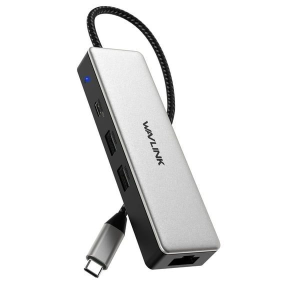 USB Hub, USB Adapter with 10G USB, 2.5G Ethernet, 100W charging for MacBook/HP/iPad/iPhone 15/15 Pro