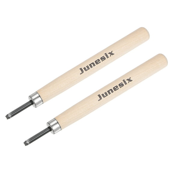 Uxcell 2mm 50# Carbon Steel Small Wood Craft Carving Knife Blackening 2 Pack