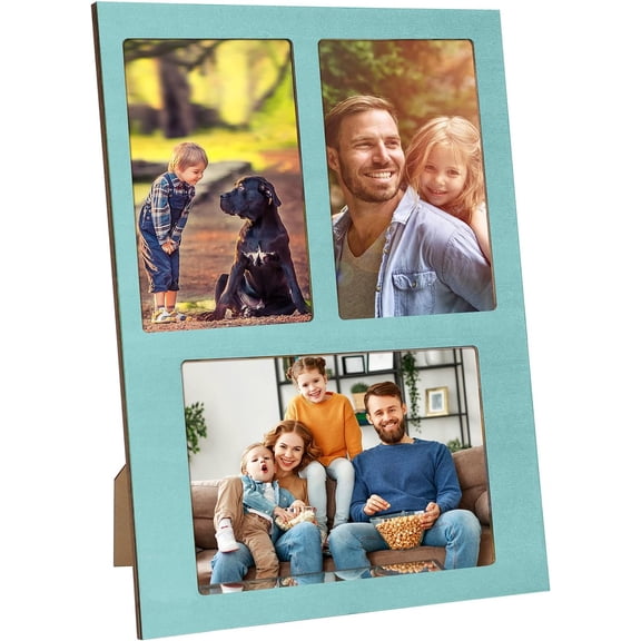 3 Picture Frame Collage Photo Frame for 4x6 and 5x7 Pictures, Wooden Picture Frame Photo Collage Frame for Desktop Wall Multiple Family Photo Frame