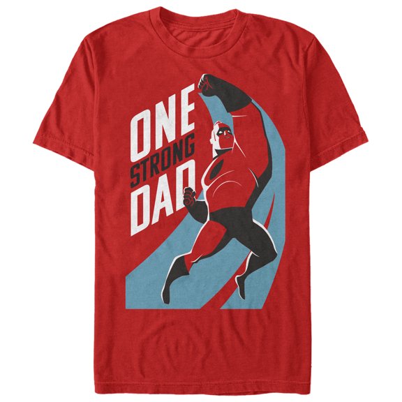 Men's The Incredibles 2 One Strong Dad Graphic Tee Red X Large
