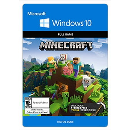 Minecraft Starter Collection, Microsoft, Windows 10, [Digital (Best Seeds For Minecraft Windows 10)