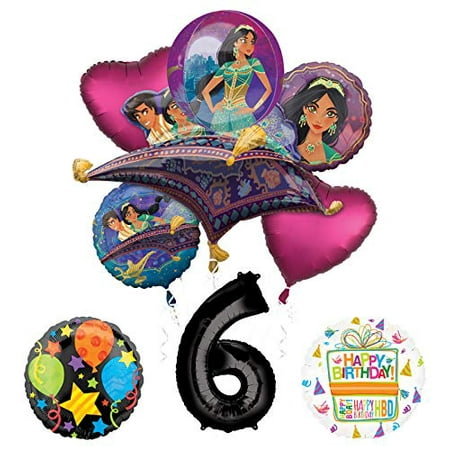 Mayflower Products Aladdin 6th Birthday Party Supplies Princess