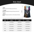 thumbnail image 6 of Fotbe Modern Abstract Colorful Skull Womens Loose Fit Casual Flowy Slim-Fit Tank Tops Athletic Round Neck Trendy Sleeveless Summer Tops for Gym and Yoga-XX-Large, 6 of 7