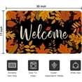 thumbnail image 3 of Fall Door Mat,Fall Maple Leaf Welcome Doormat Outdoor,Thanksgiving Non-Skid Floor Mat Autumn Kitchen Decoration Door Mats Bedroom Doormats 17x30 inch, 3 of 6