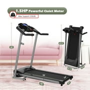 Folding Treadmill fo Small Apartment, Electric Motorized Running Machine for Gym Home, Fitness Workout Jogging Walking Easily Install, Space Save