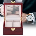 thumbnail image 4 of Anti-Corrosion Watch Box Organizer For Men, 2 Grid Watch Box, Wooden Durable For Men Watch Display, 4 of 8