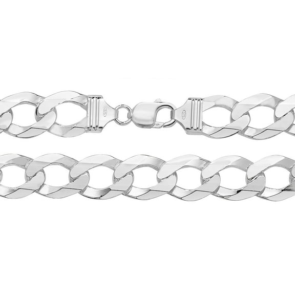 925 Sterling Silver Men Bracelet - 8.5 inch*16mm, 45 Grams