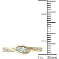 thumbnail image 4 of 1/5 Carat T.W. Diamond Bypass Three-Stone 10kt Yellow Gold Engagement Ring, 4 of 5