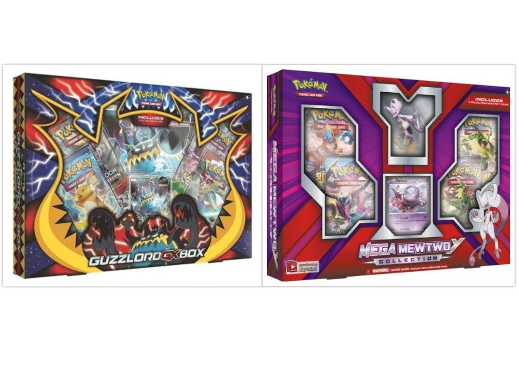 Pokemon Trading Card Game Guzzlord GX Box And Mega Mewtwo Y Figure Box 