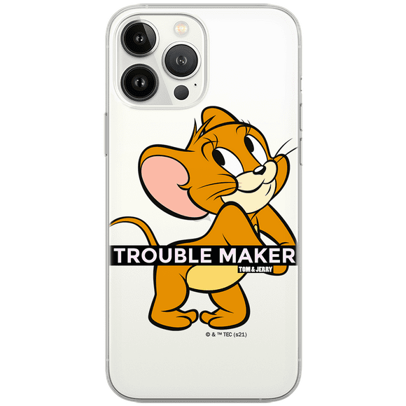Mobile phone case for Apple IPHONE 11 PRO original and officially Licensed Tom & Jerry pattern Tom and Jerry 012 optimally adapted to the shape of the mobile phone, partially transparent