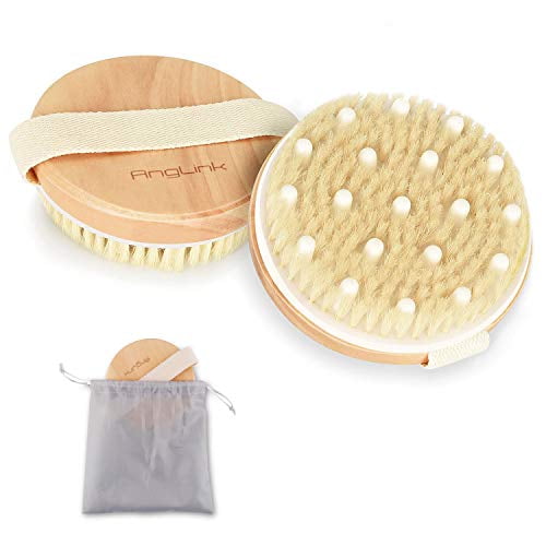 Dry Brushing Body Brush Round Exfoliating Brush, Body Brush, Dry