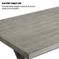 thumbnail image 5 of Ulax Furniture 3 Pieces Patio Dining Set Outdoor Rectangular Dining Table and Wicker Outdoor Bench, 5 of 9
