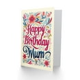 thumbnail image 2 of Artery8 Birthday Card Spring Flower Frame Design For Mum Mam Mother Mummy Greeting Card, 2 of 3