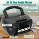 thumbnail image 5 of Boombox Bluetooth Philco Negro portátil reproductor de CD y casetes con entrada auxiliar 3.5 mm y al, 5 of 8