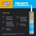 thumbnail image 3 of Látex adhesivo Liquid Nails Projects 295 ml, color blanquecino, 3 of 5