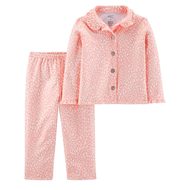 Conjunto de pijama Simple Joys by Carter's Girls 2T Pink White Dots