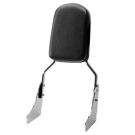Krator Sissy Bar Backrest Motorcycle Passenger Seat Pad For Honda Shadow Sabre (Best Motorcycle Seat Pad For Long Rides)