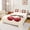 Cherry 01, variant on Erosebridal Cute Cherry Full Size Sheets for Girls, Leopard Print Bowknot Bed Sheets, 1 Flat Sheet, 1 Fitted Sheet and 2 Pillowcases