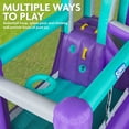 thumbnail image 4 of Sunny & Fun Bounce-a-Round Outdoor, Child Inflatable Water Slide Park with Bounce House - Purple, 4 of 6