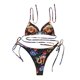 thumbnail image 1 of Traje de baño dividido cómodo con estampado floral y correas elegantes para mujer Conjunto de ropa de playa Bikini OAVQHLG3B Store  lin121212, 1 of 4