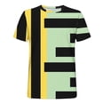 thumbnail image 4 of Styesk T-Shirts pour Homme Hommes Mode Décontractée Imprimé Sport Manches Courtes Col Rond Chemisiers Chemises, 4 of 4