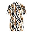 thumbnail image 6 of Women's 2 Piece Summer Outfits Short Sleeve Shirt Cardigan Drawstring Elastic Waist Shorts Print Casual Set (XL, Yellow), 6 of 6
