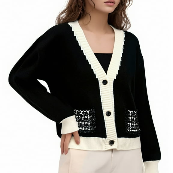 Cardigan Sweaters for Women 100% Cotton Button-Down Oversized Knit Outerwear Fall Tops for Women 2025