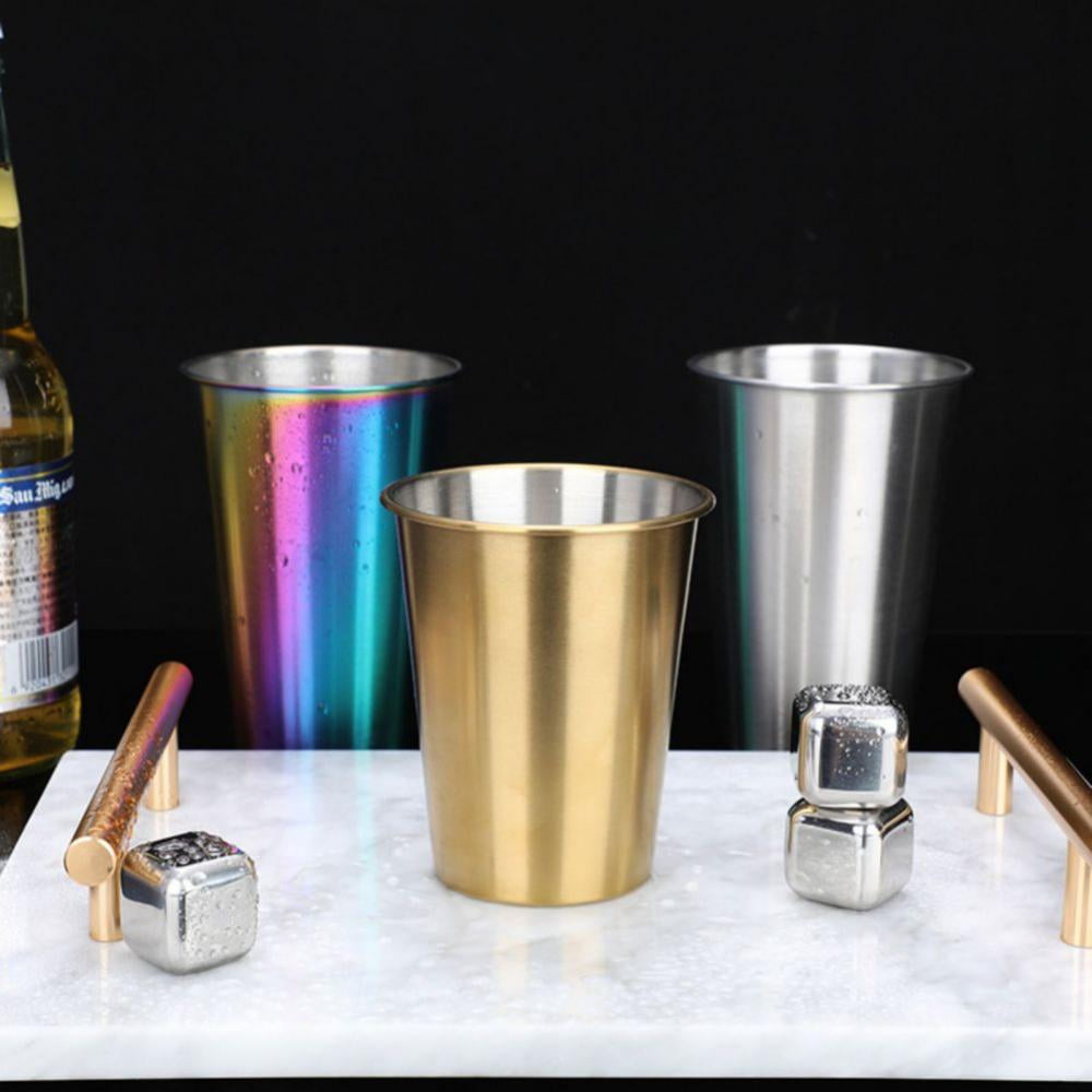 Real Deal Steel Party Pints: 16 oz Pint Cups, Stackable Tumblers, Eco  Friendly Premium Metal Drinking Glasses