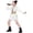 White_b, variant on Halloween Costume Anime Cosplay Costume, Anime Cosplay Star Stage Outfits for Halloween Party, Sleeveless Top & Shorts 2-Piece Set