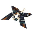 thumbnail image 5 of Unique Bargains 1 Pc Fashion Bow Wooden Beads Bag Charm Handbag Accessories Navy Blue, 5 of 5