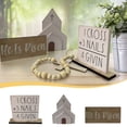 thumbnail image 2 of PpgejGEK Tombstone Easter Tray Bundle Kit with Mini Wooden Signs Spring Themed Decor for Tiered Tray Fireplace Coffee Bar Home Office Kitchen, 2 of 9