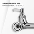 thumbnail image 4 of Aquaterior 2 Pack 41" Wall Mount Commercial Kitchen Pre-Rinse Faucet Swivel Pull Down Sprayer Fit for 2/3 Compartment Sink, 4 of 9