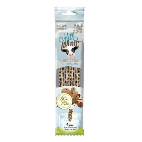 Milk Magic Cookies & Cream Milk Flavoring Straws, .18 oz, 4 count