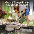 thumbnail image 3 of Sunnydaze Cyprus Eggshell Traditional Polyresin 3-Tier Outdoor Water Fountain, 3 of 13