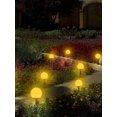 thumbnail image 4 of Muyoka Luces de camino solar Lámpara de bombilla LED para exteriores Control de luz de estaca solar Encendido / apagado automático Lámpara de paisaje Solar para patio trasero Jardín Camino Césped, 4 p Muyoka Hogar, 4 of 7