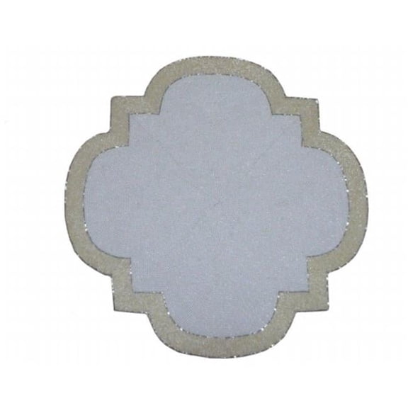 Kianni Decor PM - 18 Handcrafted Quadrafoil Shape Placemat with White  Gold and Silver Glassbeads