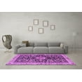 thumbnail image 3 of Ahgly Company Indoor Round Animal Purple Traditional Area Rugs, 4' Round, 3 of 4