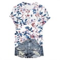 thumbnail image 4 of MEICHEN Women's T Shirts Short Sleeve Tees Sunflower Graphic Loose Summer Tops Daily Wear Blouse for Women, 4 of 4