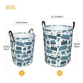 thumbnail image 5 of Xecao Modern Furniture Print Laundry Hamper Basket,designed for Blanket Storage and Nursery Clothes in the Bedroom, 5 of 8