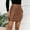 Coffee, variant on Idoravan Women's Basic Versatile Skirt Clearance Fashion Womens Sexy Party Solid Color Slim Leather Party Club Mini Skirt