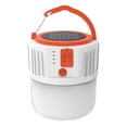 thumbnail image 1 of Linterna solar para acampar recargable, impermeable y portátil con puerto USB - 5 modos de luz (blanco) Banban, 1 of 2