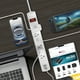 thumbnail image 3 of Multicontacto 90cm 6 Entradas + 2 ´Puertos USB Audiobahn ABM906, 3 of 3